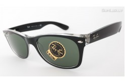 Ray-Ban New Wayfarer Color Mix Black Transparent (RB2132 6052 55mm) saules brilles